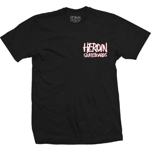 Heroin Nightmare on Egg St. T-shirt-(black)