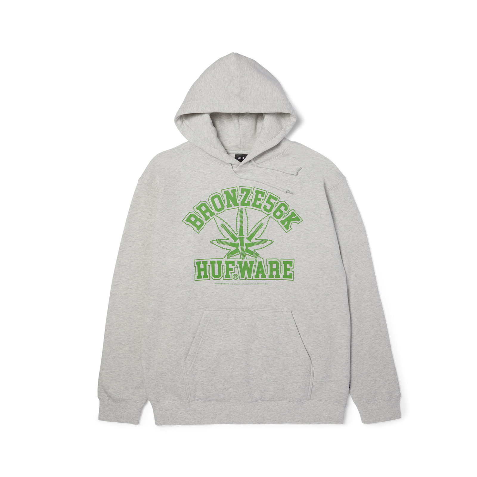 HUF X Bronze 56k Plant Ware Hoodie - (Ash)