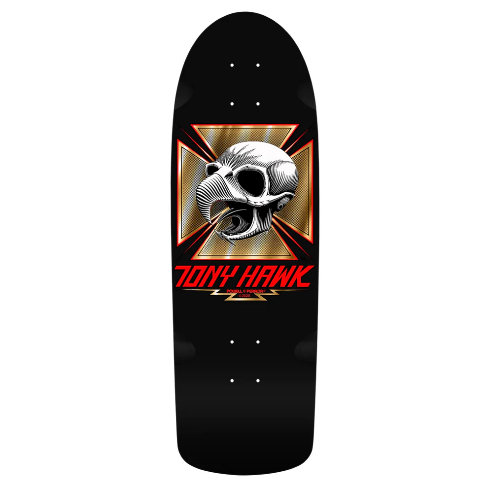 Powell Peralta Bones Brigade Series 16 Tony Hawk Black Deck-(10.0" x 30.05")